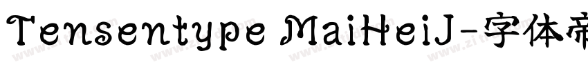 Tensentype MaiHeiJ字体转换